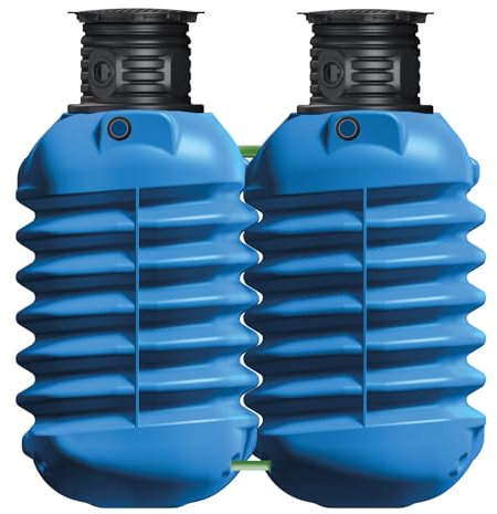 4rain MODULARIS Erdtank-Paket 5000 Liter Haus-Premium - Flexibel erweiterbarer Regenwassertank mit Filtersystem, geräuscharmer Pumpe, Nachhaltige Regenwassernutzung für Garten und Haushalt