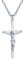 Unendlich U Einzigartig Jesus Kruzifix Kreuzanhänger 925 Sterling Silber Damen Partner Anhänger Silberanhänger