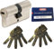 ABUS EC660 Profil-Doppelzylinder Länge (a/b) 30/30mm (c=60mm) mit 10 Schlüssel, mit Sicherungskarte …