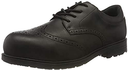 Shoes for Crews Executive Wing Tip II ST - Comode scarpe antinfortunistiche con punta, solette imbottite, suola antiscivolo in pelle, S2 SRC, per uomo e donna