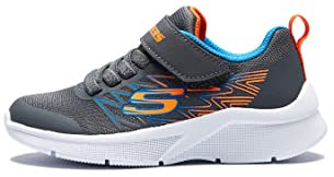 Skechers Boys Sportschuhe Microspec - Texlor, Grey/Blue, 33