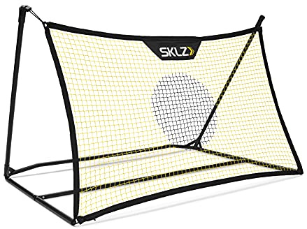 SKLZ Soccer Trainer Solo, Improve Ball Control and Passing Skills, Lightweight, Portable Design, Includes Carry Bag and Ground Spikes - Ideal for Backyard Practice, Skill Levels