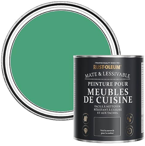 Rust-Oleum Green Kitchen Cupboard Paint in Matt Finish - Emerald 750ml