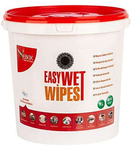 Vebox Easy Wet Wipes Hygiene Feuchteimertücher 300 Stück Gold (300)
