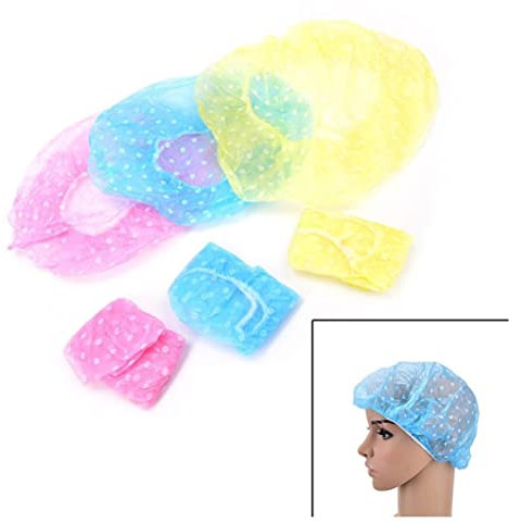 3X CUFFIA DA DOCCIA IMPERMEABILE riutilizzabile bagno capelli elastico donna