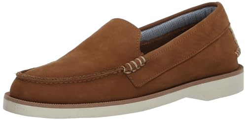 Sperry Men's Authentic Original Venetian Double Sole Boat Shoe, Tan Nubuck, 6