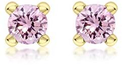 Amazon Essentials Ohrstecker aus 9-karätigem Gold mit Geburtsstein für Oktober (ehemals Amazon Collection)