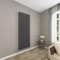 Sky bathroom | 1800x590mm - Modern Anthracite Vertical Double Panel Oval Column Radiator Central Heating Designer Radiator