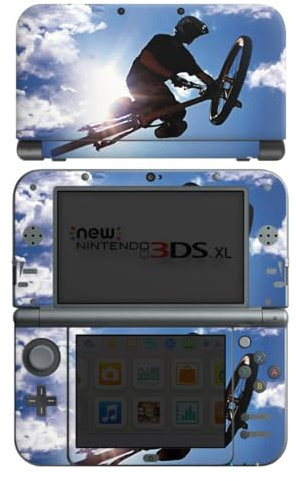 DeinDesign Skin kompatibel mit Nintendo New 3DS XL Folie Sticker Fahrrad Mountainbike Himmel