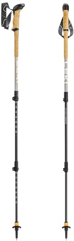 LEKI Makalu Lite AS Bâtons de randonnée pour Homme et Femme | Bâtons de Trekking légers et réglables en Aluminium (90-135 cm) avec Plateau de Trekking | Système d'amortissement Anti-Choc LEKI