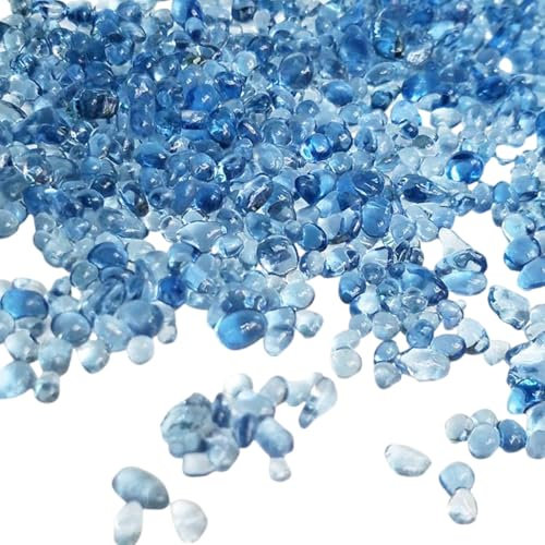 FOLODA Ghiaia di vetro perline 3-4-6 mm per cassaforte e acquari fondo perline base per pesci e piante habitat acquari perline di ghiaia