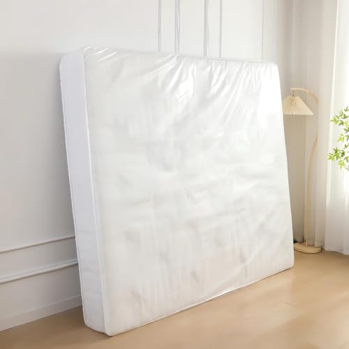 Single Size Mattress Bag for Moving and Storage, Waterproof Plastic Mattress Protector Single Size Mattress Cover - 7 Mil Mattress Bags, Mattress Protector Storage Bag, Re-usable (3ft - Single)