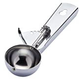 Cuchara de metal tradicional para helados KitchenCraft, 21 cm (8,5), plateada