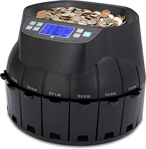 The ZZap CS40 - Automatic UK Coin Counter & Sorter - 336 Coins/Minute Counting Speed, Batch Counting, Printer Compatible and More!