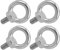 Bullone ad anello di sollevamento in acciaio inox, bullone a spalla pesante per macchine, 4 pezzi (-2714210035011)