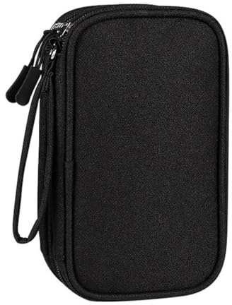 YNYCIPZ Bolsas para organizar los cables,Bolsa de almacenamiento para cables de datos, bolsa de almacenamiento digital, unidad flash USB, disco duro para auriculares (doble capa)