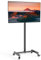 WHYFONE Supporto TV da Pavimento con Ruote per TV e Monitor da 17-50 Pollici, Altezza Regolazione Mobile Porta TV da Terra, Carrello Staffa Porta Mobile Supporto TVs fino a 30kg, Max VESA 300x300mm