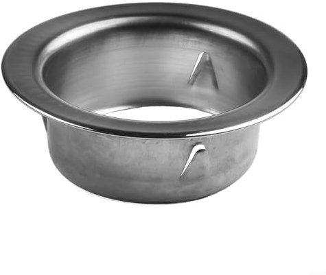 Eawfgtuw Flangia rotonda in acciaio inossidabile per tubo di sede, rosetta, piastra di collegamento per tubo di ventilazione a parete, soffitto (80 mm)