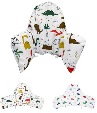 Sitzverkleinerer für Hochstuhl – Kissen für Antilop Hochstuhl und Holzhochstühle, Weiches Aufblasbares Sitzkissen mit Abnehmbarem Bezug, Beidseitig Nutzbar, Komfortable Stuhleinlage für Babys