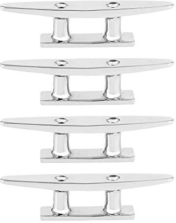 Marine Boat Cleats, 4st Rostfritt Stål Förtöjning Dock Cleat Flagstång ROPE Båttillbehör