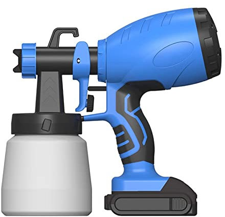 Spruzzatore di Vernice, Pistola a spruzzo 2000mAh batteria al litio wireless batteria portatile pistola a spruzzo ad alta pressione pistola a spruzzo in lattice disinfezione pistola a spruzzo(Blauw)