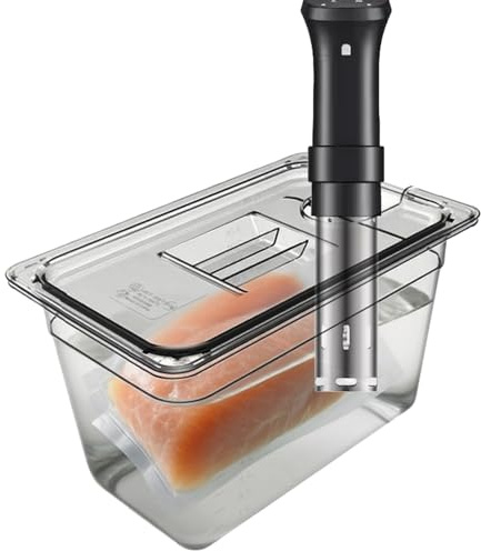 Contenitore Sous Vide Con Coperchio,Serbatoio D'Acqua Per Sous Vide Con Coperchio - Scatola Da Cucina Per Cottura Ad Immersione Di Carne Pollo Uova Marinatura Bistecca