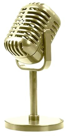 Modèle Vintage Toys – Microphone, Accessoires de scène de fête | Accessoires de Table décoratifs, Accessoires de Jeu de rôle pour événements, Spectacles d', Affichage rétro ou
