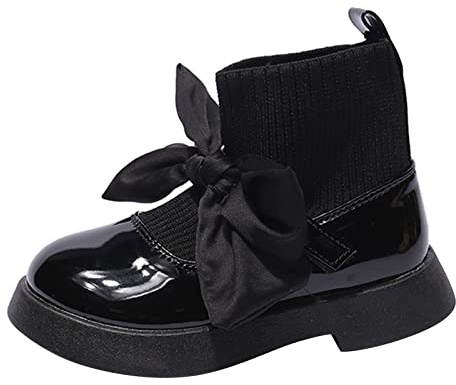 2026 - Botas de nieve para mujer, zapatos de piel a la moda, antideslizantes, transpirables, color piel, Black, 28 EU