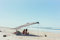 Neso Zelte Grande Beach Zelt, 2,1 m hoch, 2,8 m (9 ft) x 2,8 m (9 ft), Verstärkte Ecken und Kühlfach(Schwarz)