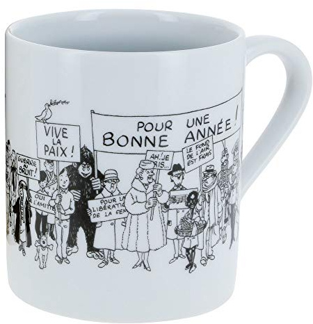Moulinsart Porslinsmugg tintinsamling gratulationskort 1972 (47976)