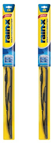 Rain-X 820146 WeatherBeater Wiper Blades, 24 and 20 Windshield Wipers (Pack of 2), Automotive Replacement Windshield Wiper Blades That Meet Or Exceed OEM Quality And Durability Standards