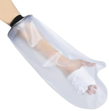 HKF HO KI HO Waterproof Arm Cast Cover for Shower, Protector Arm Sleeve,Also for Bandages and Plasters,Watertight Seal,Reusable-half hand.
