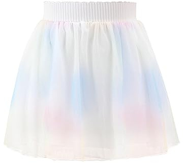 Bezioner Tyllkjol broderad tutu flicka kort kjol 4 lager med foder för barn 1–10 år, Material: Polyester, 2-6 ans