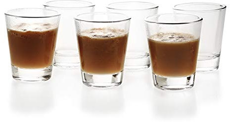 BCnmviku 1.5 oz Shot Glasses,Shot Glass with Heavy Base,Clear Shot Glasses Set for Cocktail,Whisky,Tequila,Vodka,Spirits,Liquor,Espresso(6)