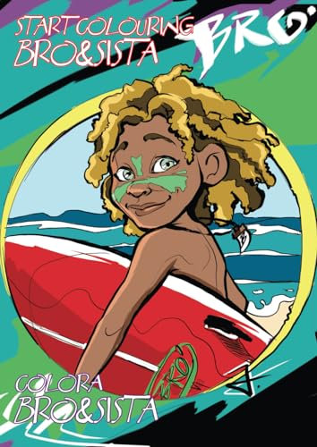 COLORA SURF,OCEANO,SKATE,NATURA,ANIMALI INSIEME A BRO&SISTA, I 2 RAGAZZI FELICI ALBUM/LIBRO DA COLORARE: +50 IMMAGINI E ILLUSTRAZIONI DA COLORARE E ... e animali imparando e giocando coi colori
