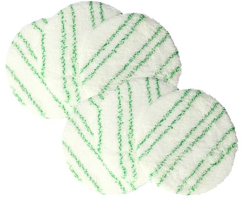 vhbw 6x Pads de polissage compatible avec Kärcher FP 303 aspiro-cireuse - Set de polissage pour laminé vert/blanc