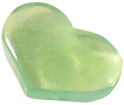 Florite Stones colapsada - Perlas de piedra en un de corazón - Desbloqueo de guía espiritual, roca de color verde natural, piedras de reiki ametyst bolsillo