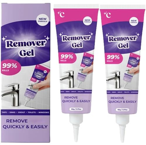 2piezas Gel removedor de moho Vexclean, potente gel limpiador Vexclean, potente gel limpiador para el hogar, para juntas de azulejos de baño y cocina, paredes y juntas