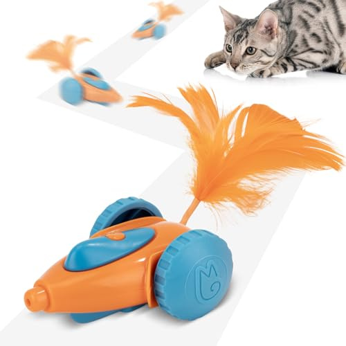 Migipaws MigiAuto Jouet électrique interactif pour Chat, comme Une Souris, Programme Intelligent, Rechargeable