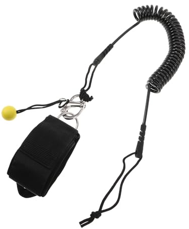 ARTSEWPLY Leash Standup Paddle Coil con Cinturino Caviglia Ergonomico e Meccanismo Quick Release Guinzaglio Resistente per Surf e Paddleboard Safety Rope