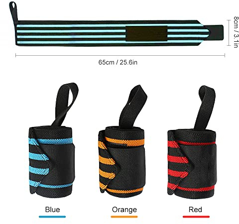 aqxreight Protector de Muñeca Deportivo Completo, Vendaje Ajustable para Muñeca, Vendaje Presionado, Protector de para Levantamiento de Pesas, Juego de Pelota, Nailon Spandex Resistente a los