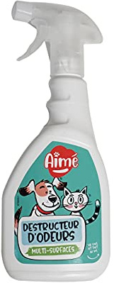 Aime Spray antiolores Animales, destruye el Olor, para Gato o roedor, Formato 500 ml, Aroma de muguet