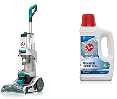 Hoover SmartWash Automatic Carpet Cleaner, FH52000 with 50 oz Oxy Carpet Cleaning Solution, AH31950