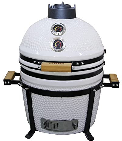YNNI KAMADO TQ0015WH Barbecue sur pied en céramique Blanc 39,9 cm