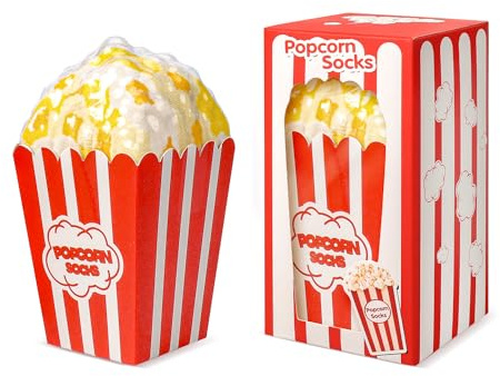 AGRIMONY Rolig låda med strumpor med popcorn-, hamburgare-, varmkorv-, taco- och påsktryck, skoj för födelsedag och fars dag, julgåva för tonåringar, pojkar och män