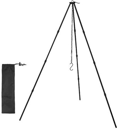 Generico Campo di Cottura all'aperto - Frame in Lega di Alluminio, Costruzione Leggera | Vita Complessiva Pieghevole, Kochzzubehoer all'aperto, Tende a Tre gambi a Tre Gambe