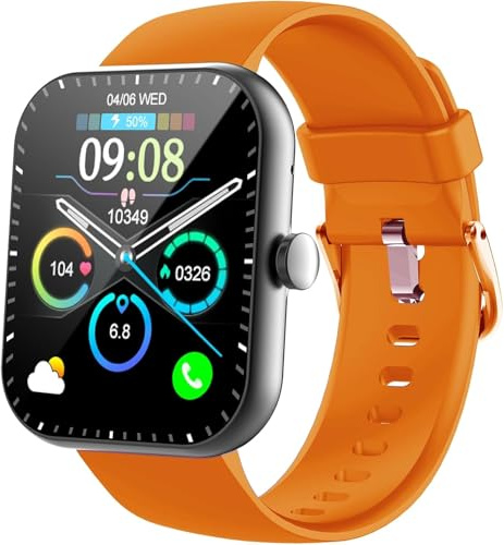 Motast Smartwatch Uomo Donna, 1.96 Orologio Fitness Tracker con Effettua/Risposta Chiamate, 115+ Sportive Smart Watch, Contapassi/SpO2/Sonno/Cardiofrequenzimetro, Impermeabile IP68