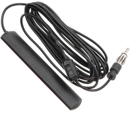 COHEALI Antena FM Coche para Camión y Vehículo Fácil Instalación Adhesiva Amplificada para Recepción Estéreo Compatible con Parabrisas y Superficies Interiores