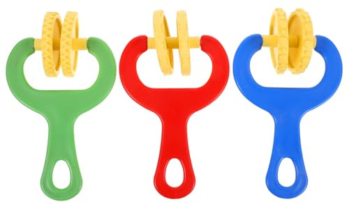 DECHOUS Rodillos Texturizadores para Arcilla Plástica, Kit de Manualidades 3 Rodillos de Goma para Modelado, Herramientas Seguras y Coloridas para Proyectos Creativos Preescolares