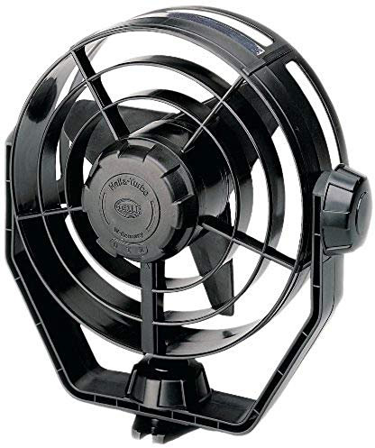HELLA Ventilator - Turbo - 12V - 6.5W - schwarz - Kabel: 1400mm - 8EV 003 361-001